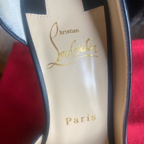 Christian Louboutin Iriza 100mm Eu 38.5 Black - worn 1x 🔥 - Picture 11 of 15